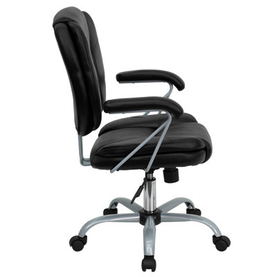 Flash Furniture Mid-Back Task Chair with Platinum Frame