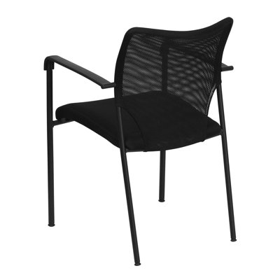 Flash Furniture Hercules Series Designer Mesh Fabric Stacking Arm Chair with Padded Foam Seat