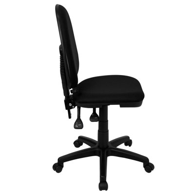 Flash Furniture Mid-Back Multi-Functional Task Chair with Adjustable Lumbar Support