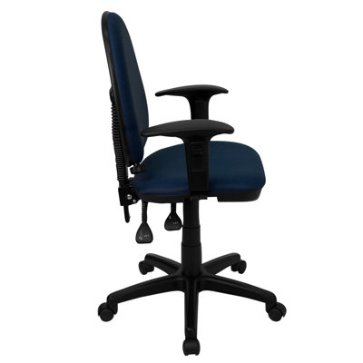 Flash Furniture Mid-Back Multi-Functional Task Chair with Adjustable Lumbar Support