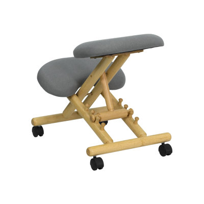 Flash Furniture Low-Back Height Adjustable Kneeling Chair with Dual Wheel