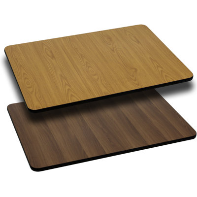 Flash Furniture Rectangular Reversible Laminate Table Top