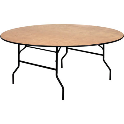 Flash Furniture Round Wood Folding Banquet Table