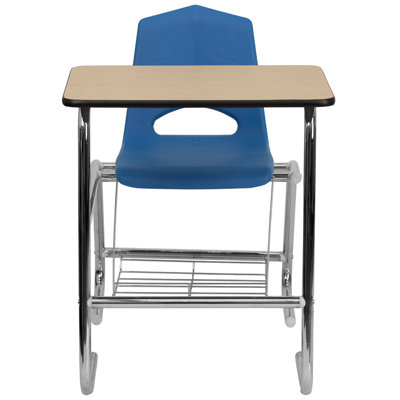 Flash Furniture Hercules Series Natural Laminate 32" Student Combo Desk
