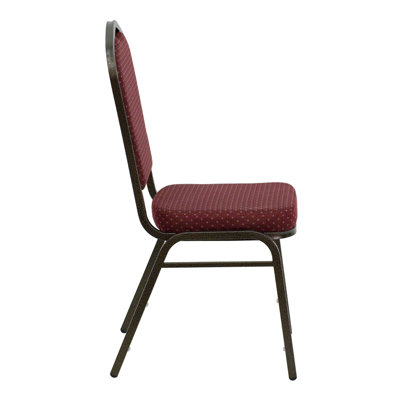 Flash Furniture Hercules Series Crown Back Stacking Banquet Chair with 2.5'' Thick Seat