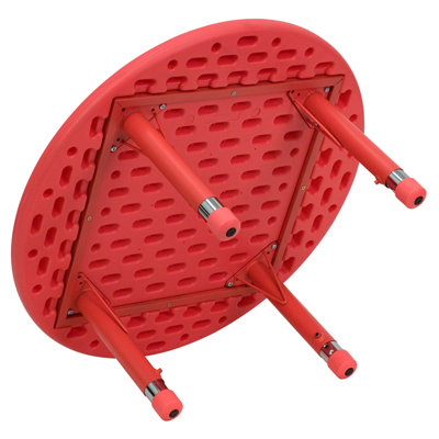 Flash Furniture Round Height Adjustable Plastic Activity Table