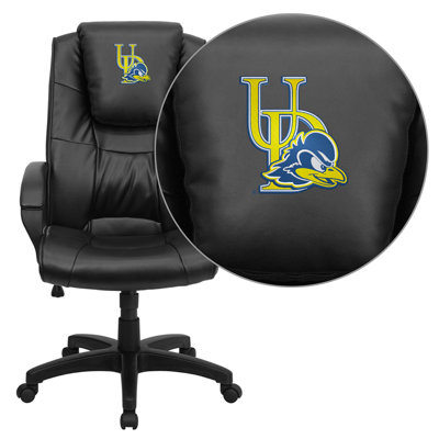 Flash Furniture NCAA Embroidered High-Back Leather Executive Chair