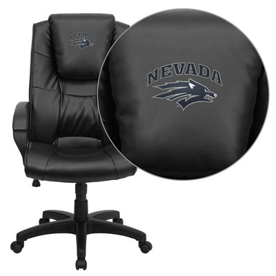 Flash Furniture NCAA Embroidered High-Back Leather Executive Chair