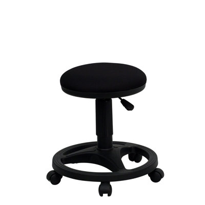Flash Furniture Height Adjustable Stool with Footring