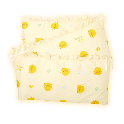 Piyo Piyo Seven Piece Crib Bedding Set in Yellow 