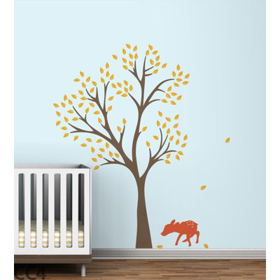 LittleLion Studio Fawn Tree Wall Decal
