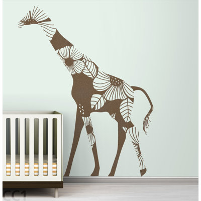 LittleLion Studio Fauna Floral Giraffe Wall Decal