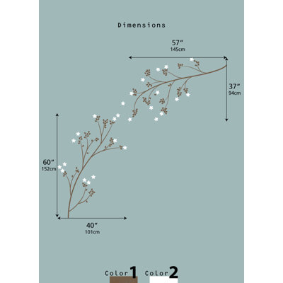 LittleLion Studio Blossom Branches Wall Decal