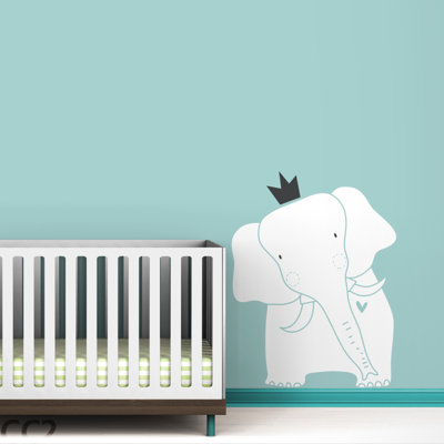 LittleLion Studio Baby Zoo King Elephant Wall Decal