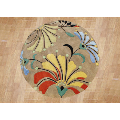 Alliyah Rugs Casablanca Eastern Dark Brown Contemporary Rug