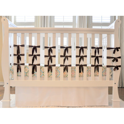 Oliver B Minky Ventilated Slat Bumper with White Ties in White