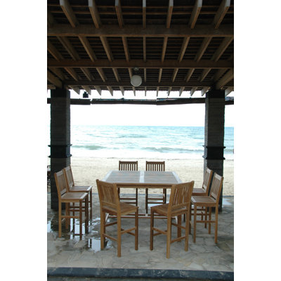 Anderson Collections Windsor 9 Piece Bar Height Dining Set