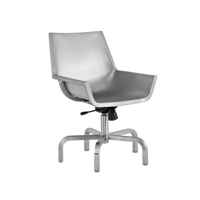 Emeco Sezz Swivel Chair with Glides