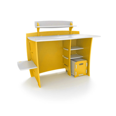 Legare Furniture Kids 43" Multi-Pack Desk with Shelves and Cart