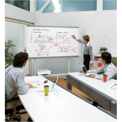 Plus Boards 2 Panel Black and White Electronic Copyboard