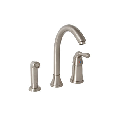 Premier Faucet Sanibel One Handle Widespread Kitchen Faucet with Matching Spray