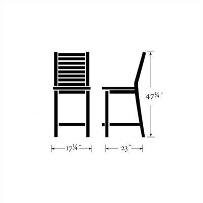 Oxford Garden Dartmoor 3 Piece Bar Height Dining Set