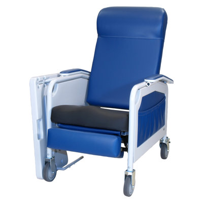 Three Position Convalescent Recliner with Saddle Seat
