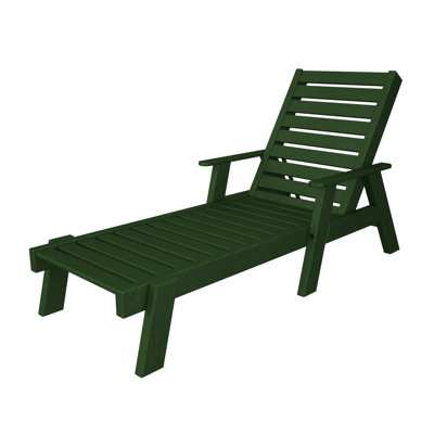 POLYWOOD&reg; Captain Chaise Lounge with Arms