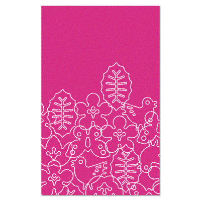 notNeutral Season White/Pink Kids Rug