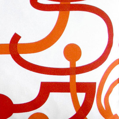 notNeutral Orange Letters Pillow