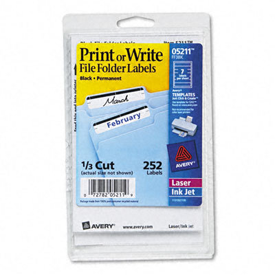 Avery Print or Write File Folder Labels