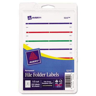 Avery Print or Write File Folder Labels