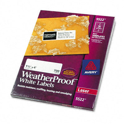 Avery WeatherProof Durable Labels