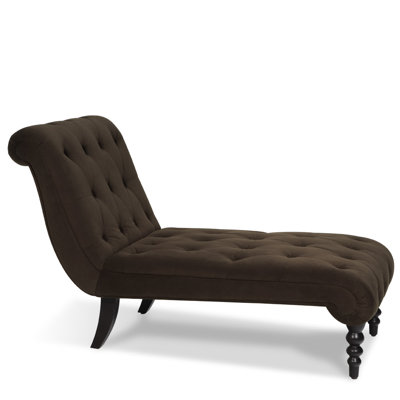 Ave Six Curves Velvet Chaise Lounge
