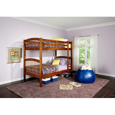 Wildon Home &reg; Diamond Lake Twin over Twin Bunk Bed with Built-In Ladder