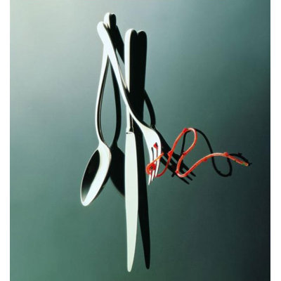 Alessi Caccia Dinner Fork in Mirror Polished by Luigi Caccia Dominioni