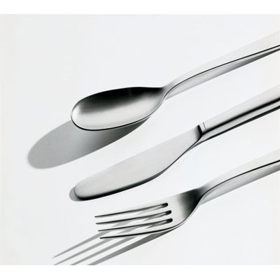 Alessi Knifeforkspoon 4 Piece Flatware Set by Jasper Morrison