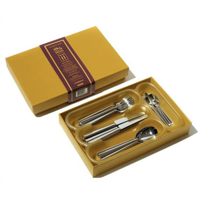Alessi Asta Flatware Collection in Mirror Polished by Alessandro Mendini