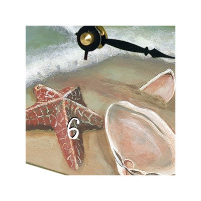 Lexington Studios Ocean's Shells Beach Tiny Times Desk Clock