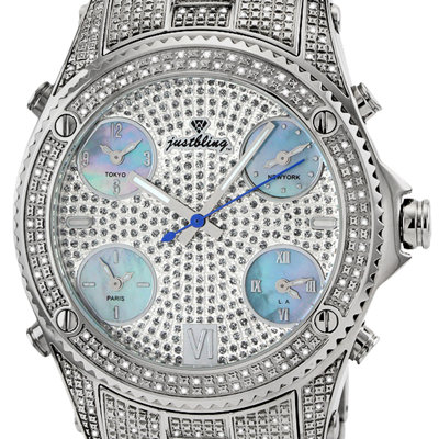 JBW Jet Setter Five Time Zone Diamond Watch
