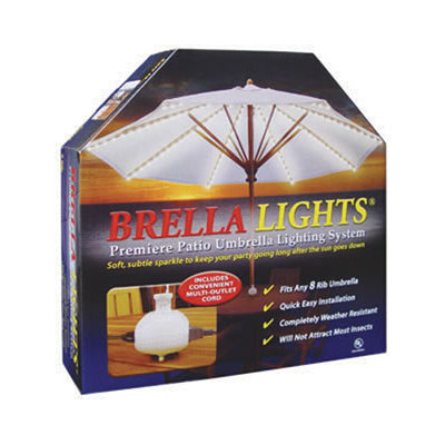 Blue Star Group Brella Lights Patio Umbrella Lighting System