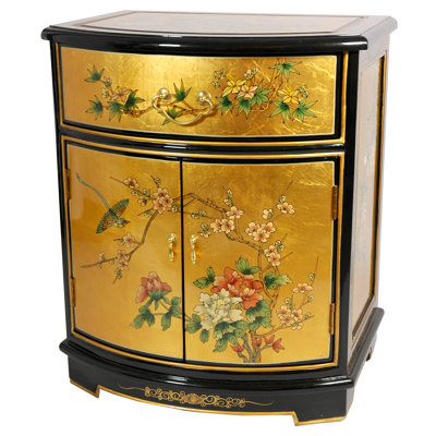 Leaf Round Front Shoe Cabinet