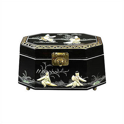 Oriental Furniture Antoinette Asian Jewelry Box