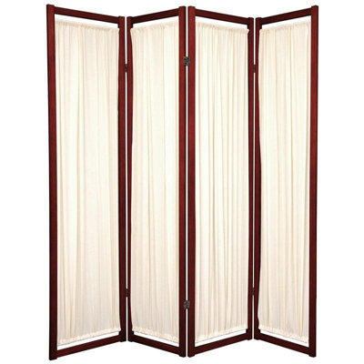 Oriental Furniture Helsinki Shoji Room Divider in Rosewood