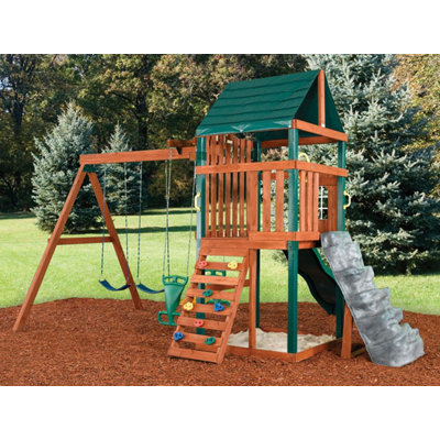 Swing-n-Slide Brentwood Wood Complete Swing Set