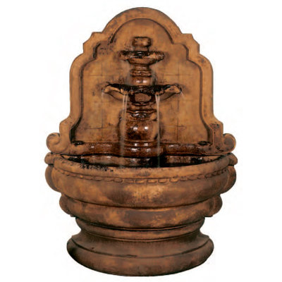 Henri Studio Wall Cast Stone Grand Tier-Relief Lavabo Fountain