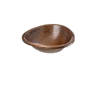 Triangle Matisse Hand Hammered Copper Bathroom Sink