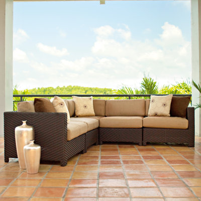 La Vie Deep Seating Sectional Sofa with Cushions
