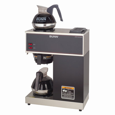 Pourover Commercial 12 Cup Coffee Brewer with Two Easy Pour Commercial Decanters