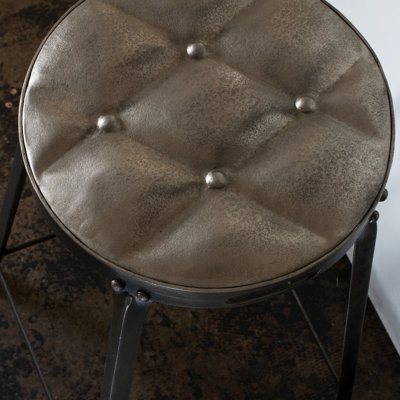 CG Sparks Metal Tufted Stool